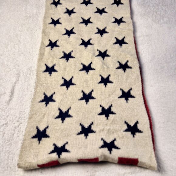 American Flag USA Infinity Knit Scarf 50x11 Acrylic Unisex Reversible Unbranded - Picture 5 of 8